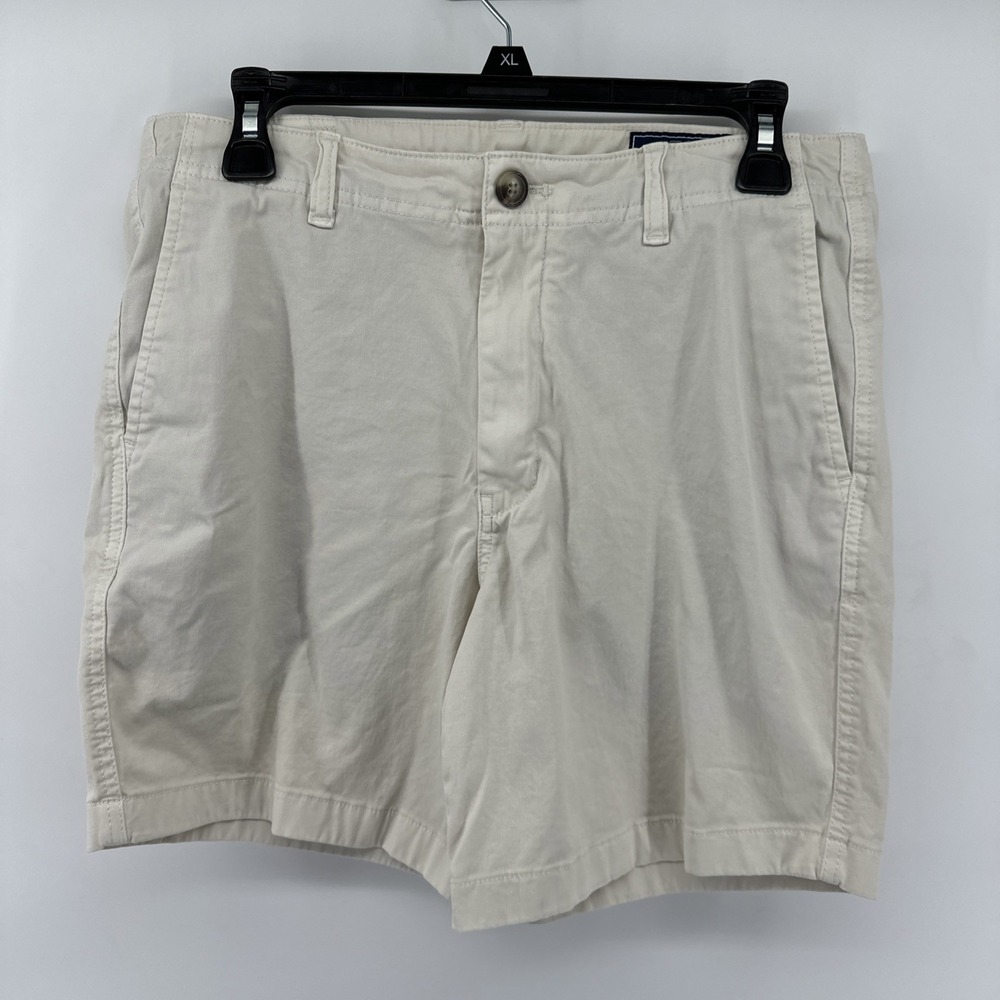 Vineyard Vines Men's Light Tan Flat-Front Chino Shorts Waist 30 Island Short